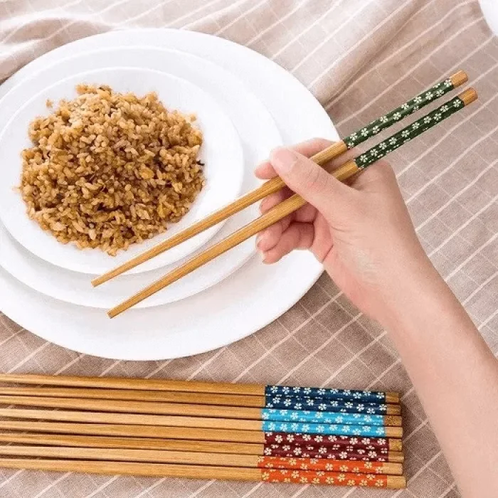5 Çift Chopstick Sushi Çin Çubuğu Yıkanabilir