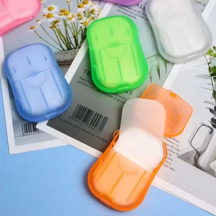 5 Paket Renkli 100 Yaprak Yıkama Kağıt Sabun Elde Eriyen Parfümlü