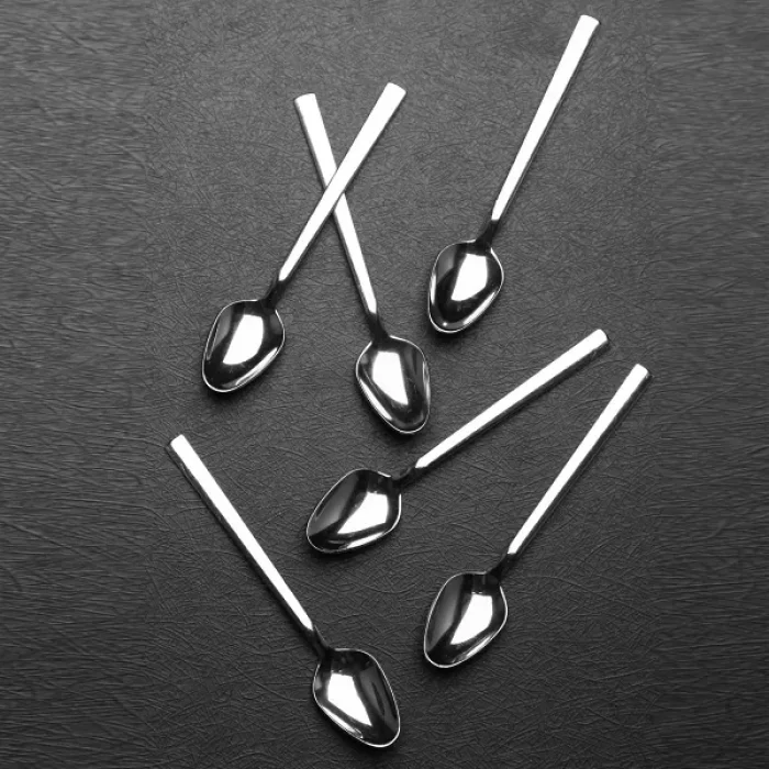 6 Adet Çelik Lüx Çay Kaşığı Klasik