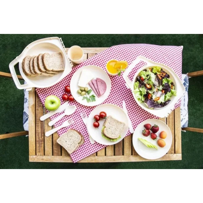 6 Kişilik 32 Parça Piknik Seti (1. Kalite)