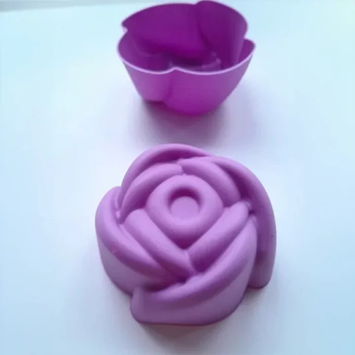 6 Lı Mini Silikon Gül Muffin Kek Kalıbı