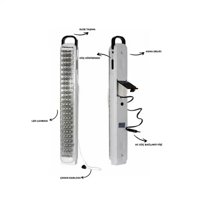 69 Ledli Şarjlı Işıldak Acil Durum Fener Lamba