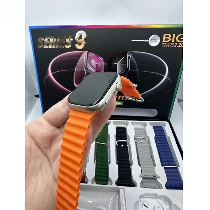 7 Kordonlu Watch 9 Akıllı Saat Nabız Adımsayar Bluetooth Bağlantılı Smart Watch