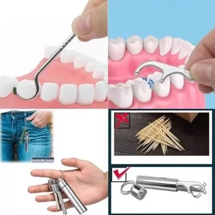 7 Li Paslanmaz Çelik Ağız Diş Tartar Sökücü Set