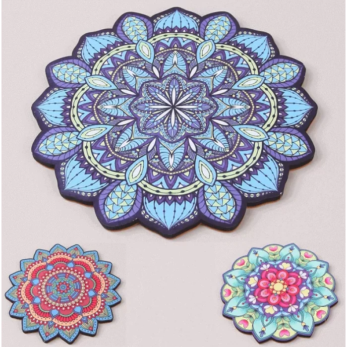 Ahşap Mandala Desenli Nihale