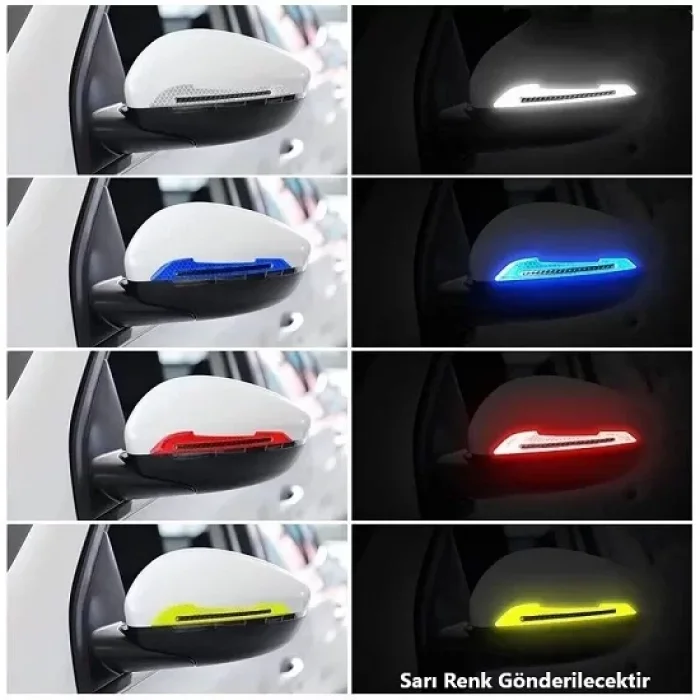 Araba Ayna Çarpma Koruyucu Reflektif Şerit Sarı