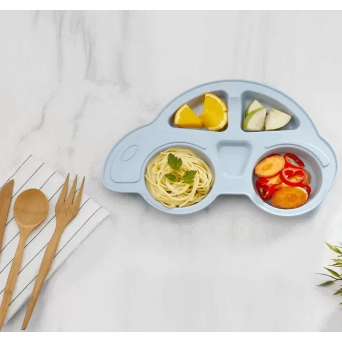 Araba Model Mama Tabağı Mavi