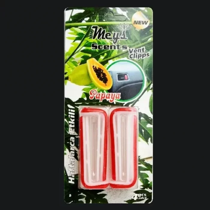 Araç Klima Kokusu Klipsli 4 Lü Papaya Aromalı