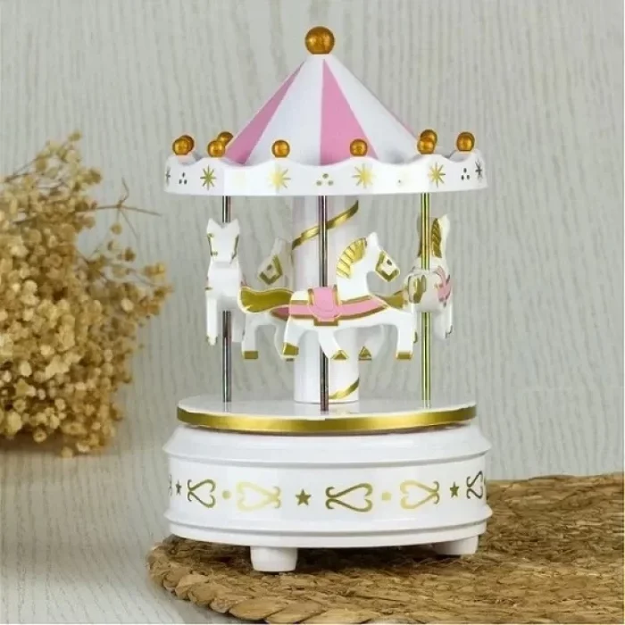 Atlı Karınca Müzik Kutusu Beyaz