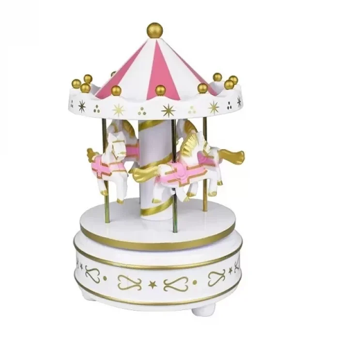 Atlı Karınca Müzik Kutusu Beyaz