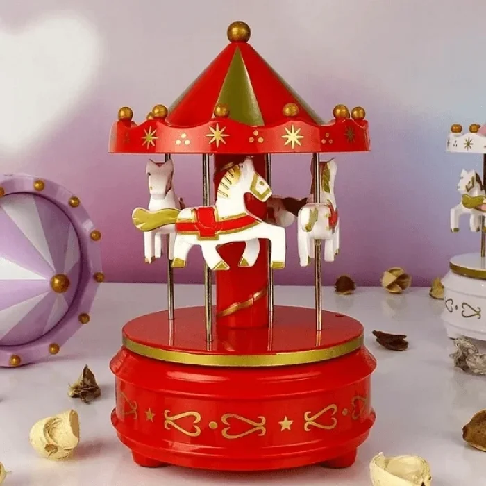 Atlı Karınca Müzik Kutusu Kırmızı