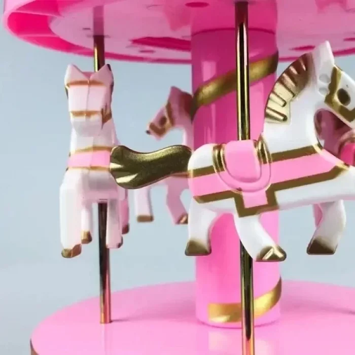 Atlı Karınca Müzik Kutusu Pembe