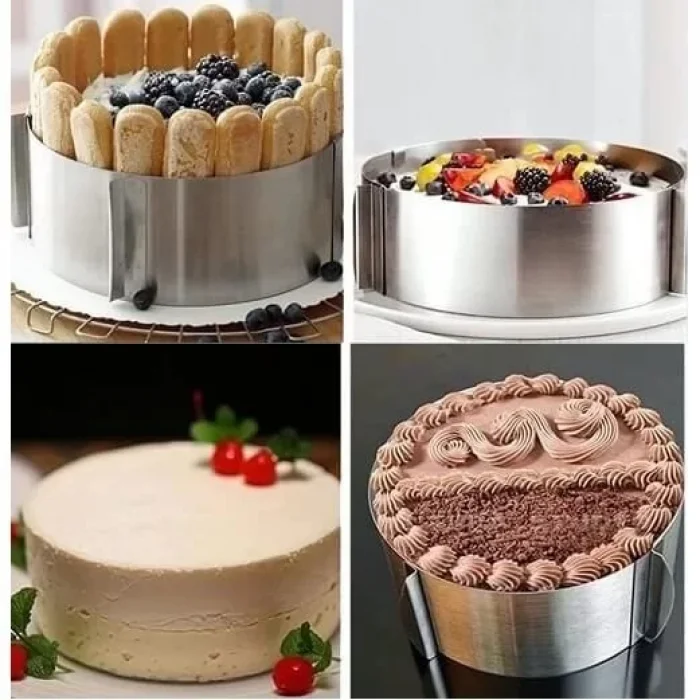 Ayarlanabilir Yuvarlak Kek Kalıbı 16-30 Cm