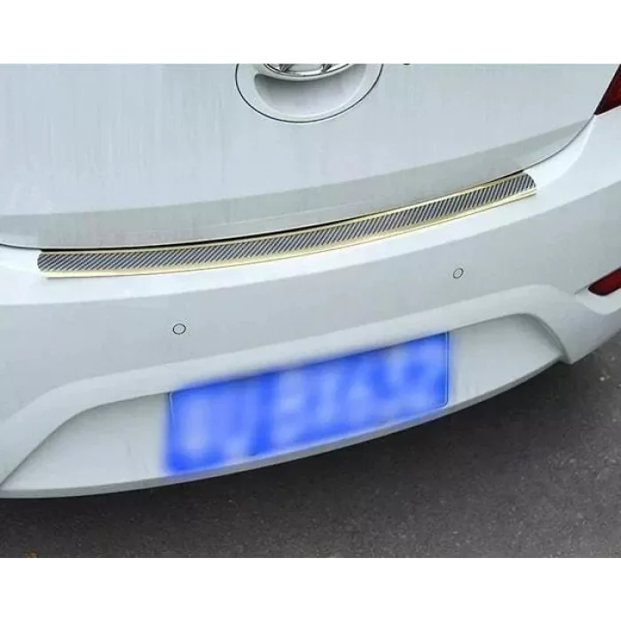 Bagaj Kapı Eşiği Koruyucu Dekor Bandı 1m Gold