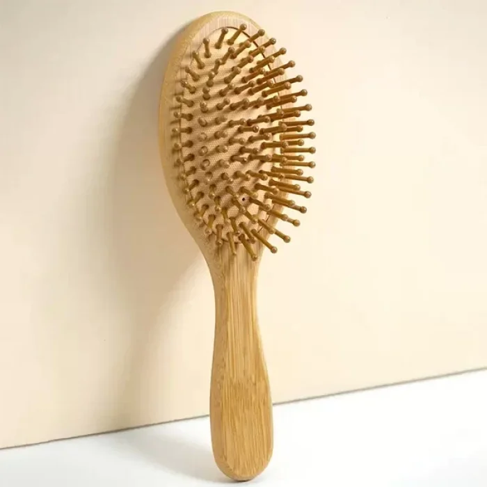Bambu Dişli Saç Fırçası Bambu Saç Tarağı