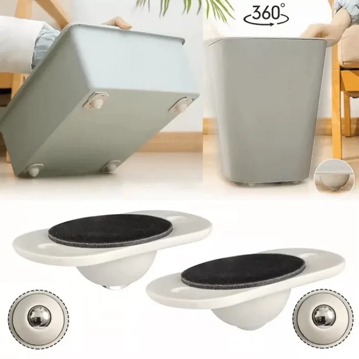 Bilyeli Eşya Kaydırma Aparatı 4 Lü Set