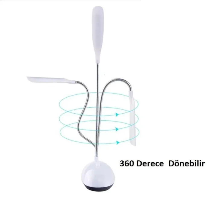 Bükülebilir Pilli Led Masa Lambası Çalışma Lambası