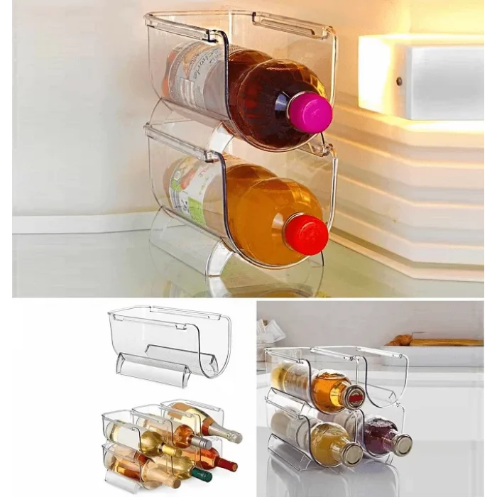 Buzdolabı Düzenleyici Şişe Rafı İç İçe Geçmeli