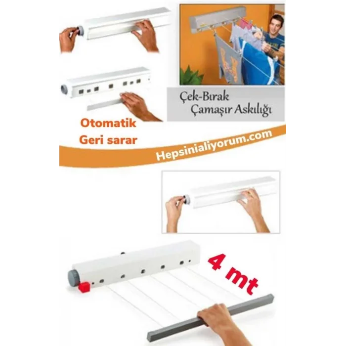 Çek As Pratik Çamaşır Askısı