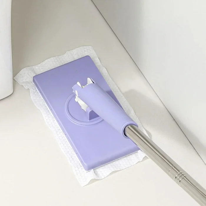Click Mop Tüm Temizlik Bezlerine Islak Mendile Uyumlu Tek Tık Kıskaç Mop Islak Bez Mopu