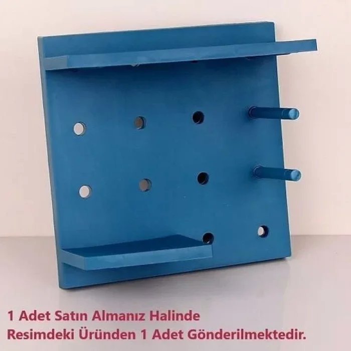 Çok Amaçlı Plastik İskandinav Raf Mavi