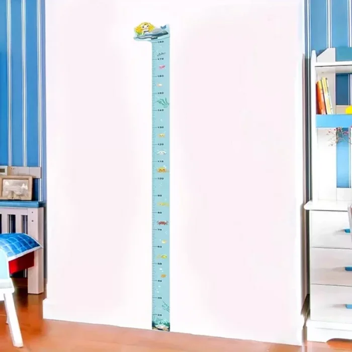 Deniz Kızı Çocuk Odası Boy Ölçer Sticker 180 Cm