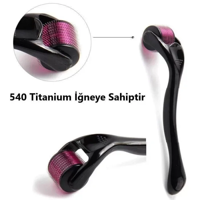 Dermaroller Titanium Uçlu 540 İğneli 0.5 Mm