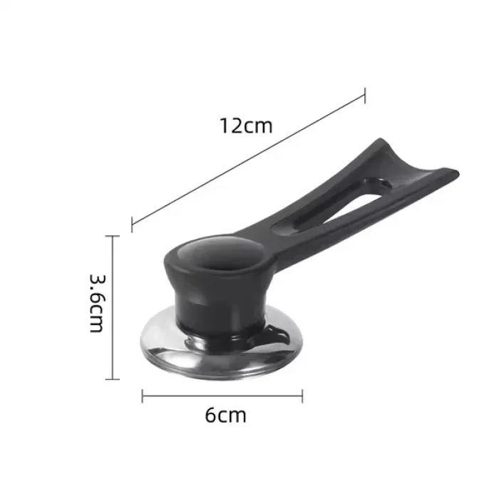 Dikey Tasarımlı Tencere Kapağı Kolu Siyah