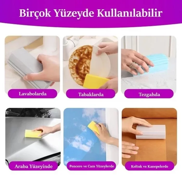Duster Nemli Toz Alma Ve Silme Süngeri