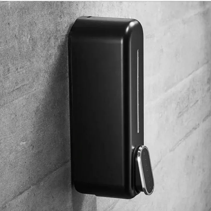 Duvara Monte Edilen Sıvı Sabunluk 390 Ml Siyah