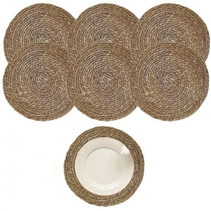 El Yapımı Lüx Örme Hasır Amerikan Servis 2 Li