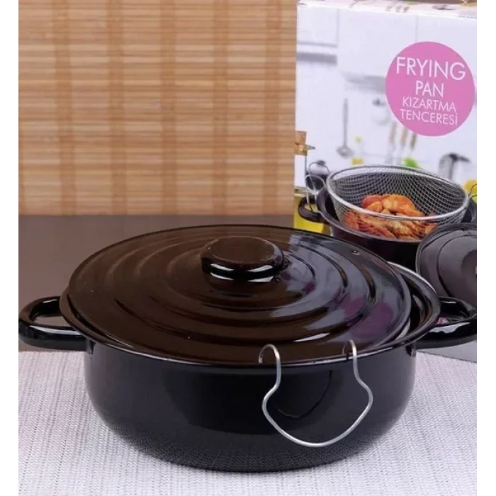 Emaye Fritöz Kızartma Tenceresi