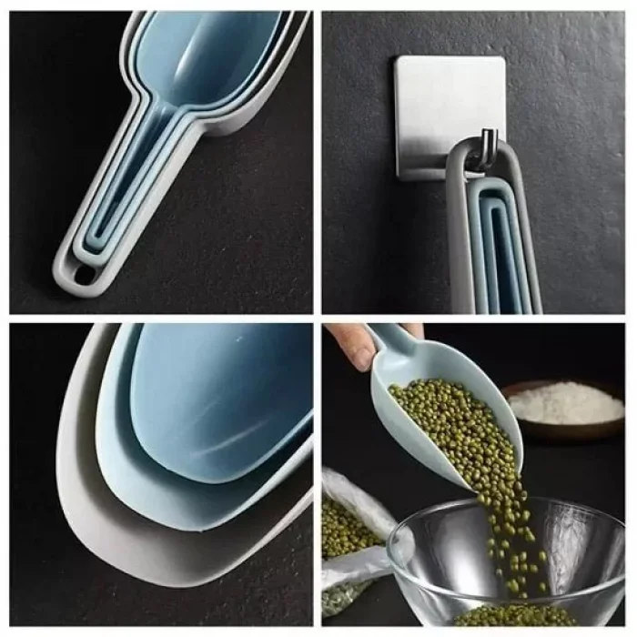 Erzak Küreği 3 Lü Un Bakliyat Ölçü Küreği