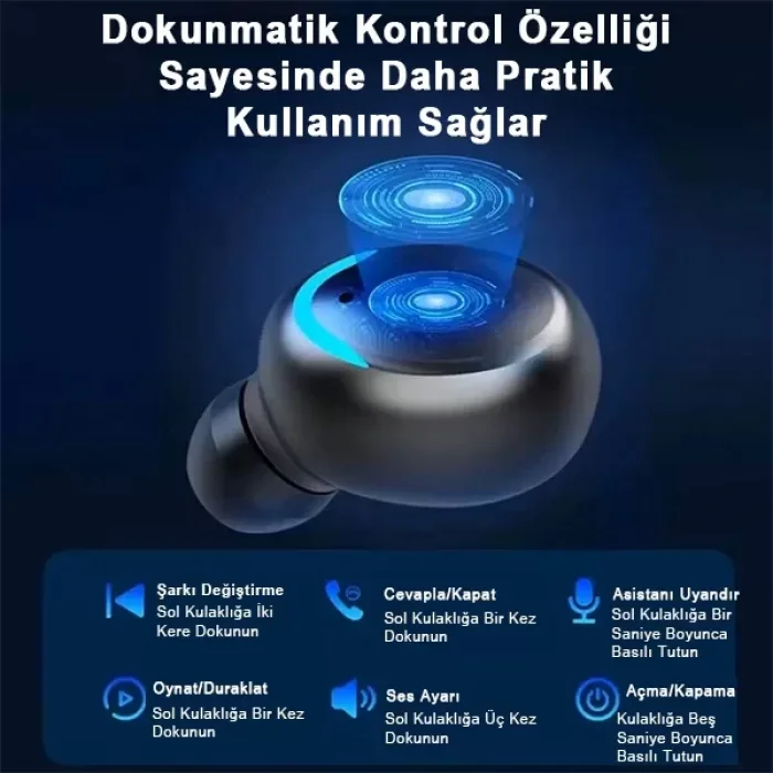 F9 Powerbanklı Bluetooth Kulakiçi Kulaklık