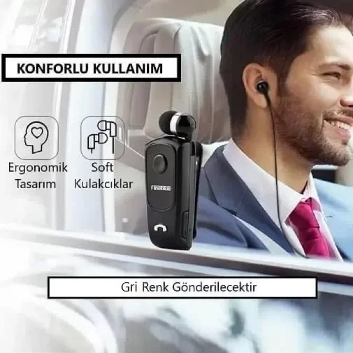Fineblue Pg17 Bluetooth Kulaklık Makaralı Gri
