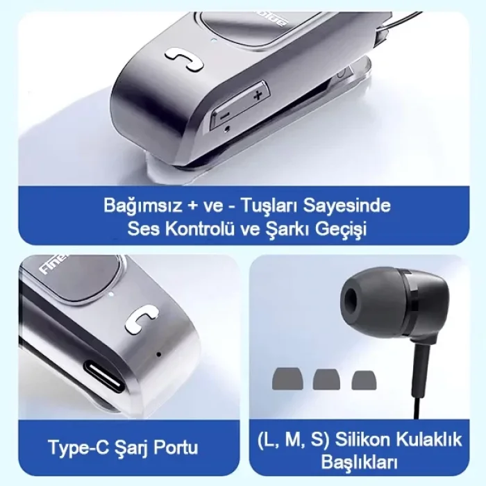 Fineblue Pg920 Bluetooth Kulaklık Makaralı