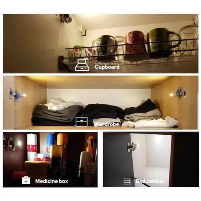 Gardrop Dolap Aydınlatıcı Menteşe Üstü Led Işık