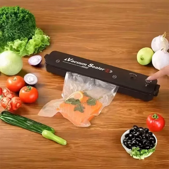 Gıda Paketleme Vakum Makinesi Ve 10 Adet Vakum Poşeti Torbası