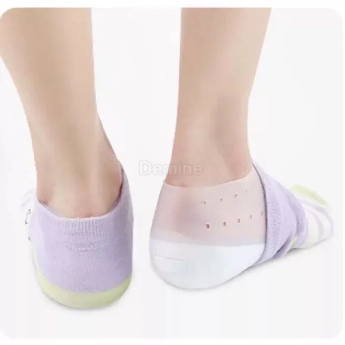 Gizli Topuk Boyu Yükseltici Silikon Çorap 4 Cm