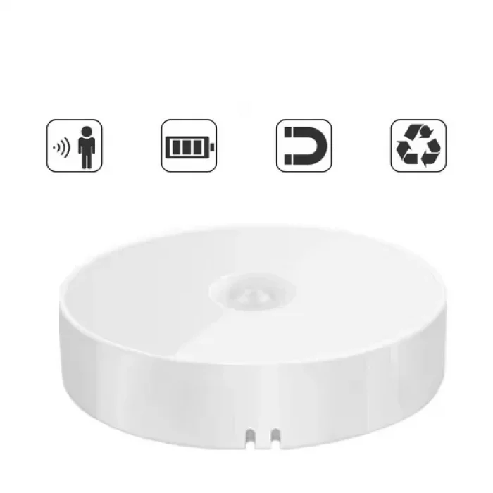 Hareket Sensörlü Usb Şarjlı Beyaz Led Işık Lamba