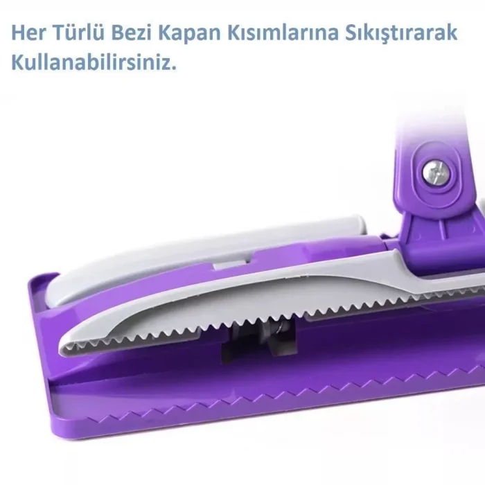 Her Bez Takılabilen Teleskobik Mop Seti ( Hediyeli )
