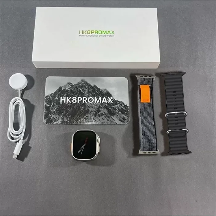 Hk8 Pro Max Akıllı Saat Amoled Gri Kasa