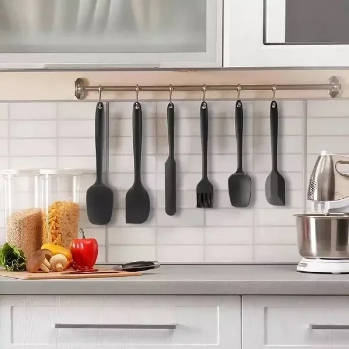 Isıya Dayanıklı Yanmaz Silikon Spatula Seti 6 Lı