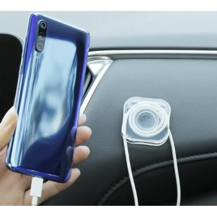 Kablo Kanallı Güçlü Yapışkan Telefon Tutucu