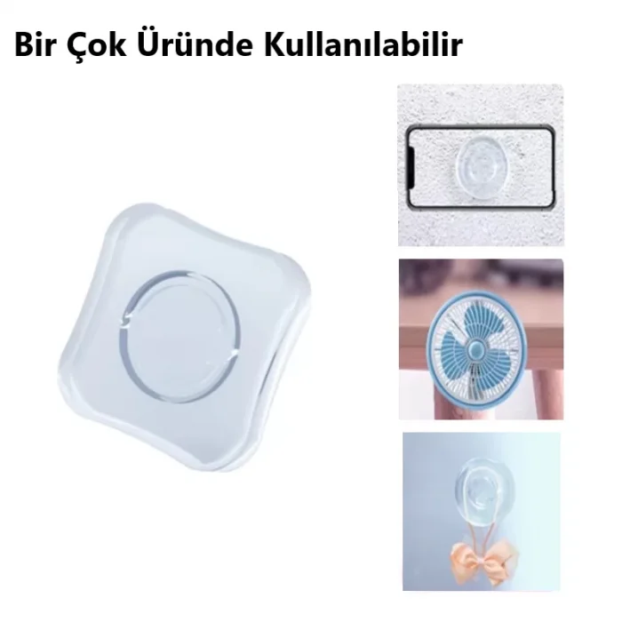Kablo Kanallı Güçlü Yapışkan Telefon Tutucu
