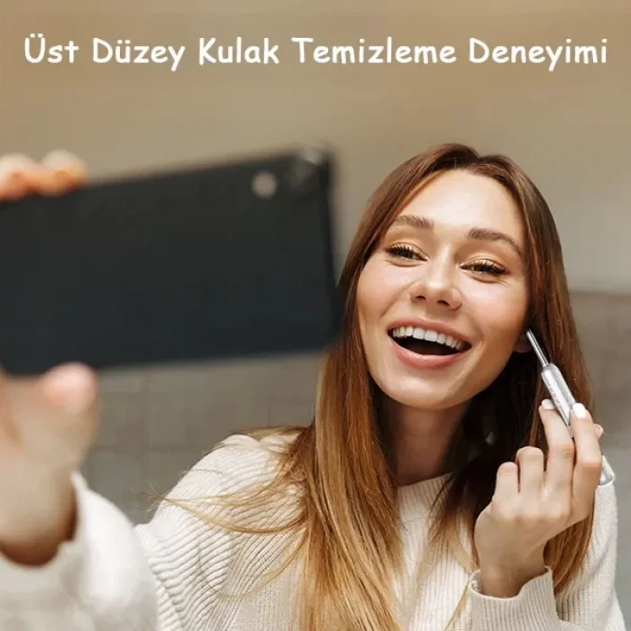 Kameralı Led Işıklı Kablosuz Kulak Temizleme Cihazı