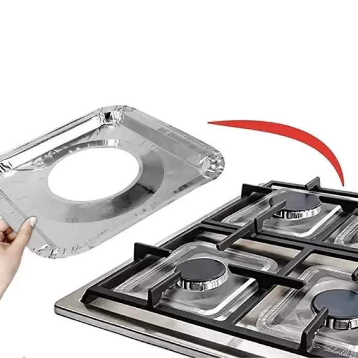 Kare Ocak Üstü Yağ Koruyucu Alüminyum Levha 10lu