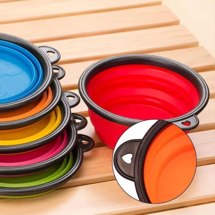 Katlanabilir Kedi Köpek Mama Ve Su Kabı