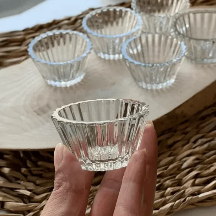 Kaveh Cam Sosluk Reçellik Lokumluk Mini 6 Lı