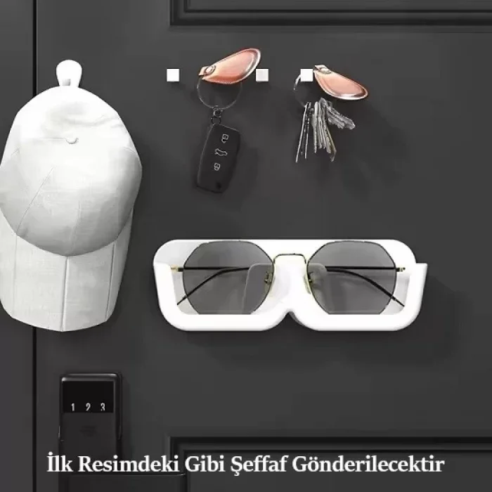 Kendinden Yapışkanlı Şeffaf Gözlük Standı